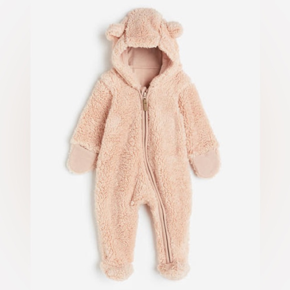 NWT H&M Shearling Bunting Overall - Size 3M